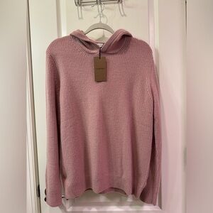 NWOT Gentle Herd 100% Cashmere Pullover Hooded Sweater